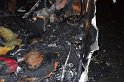 Auto 1 Wohnmobil ausgebrannt Koeln Gremberg Kannebaeckerstr P5458